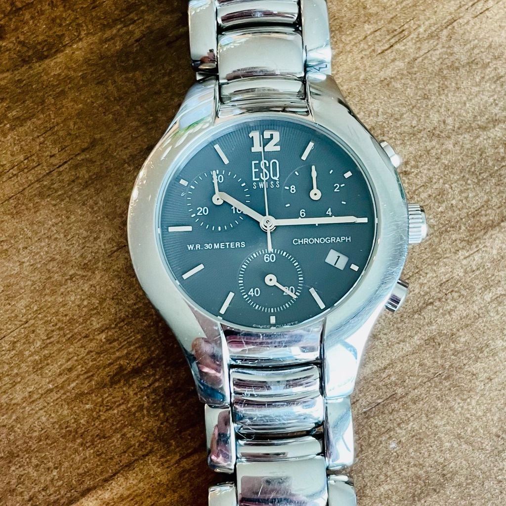 Esq Swiss Men&acirc;s Watch Brand New Battery In Tip Top Shape